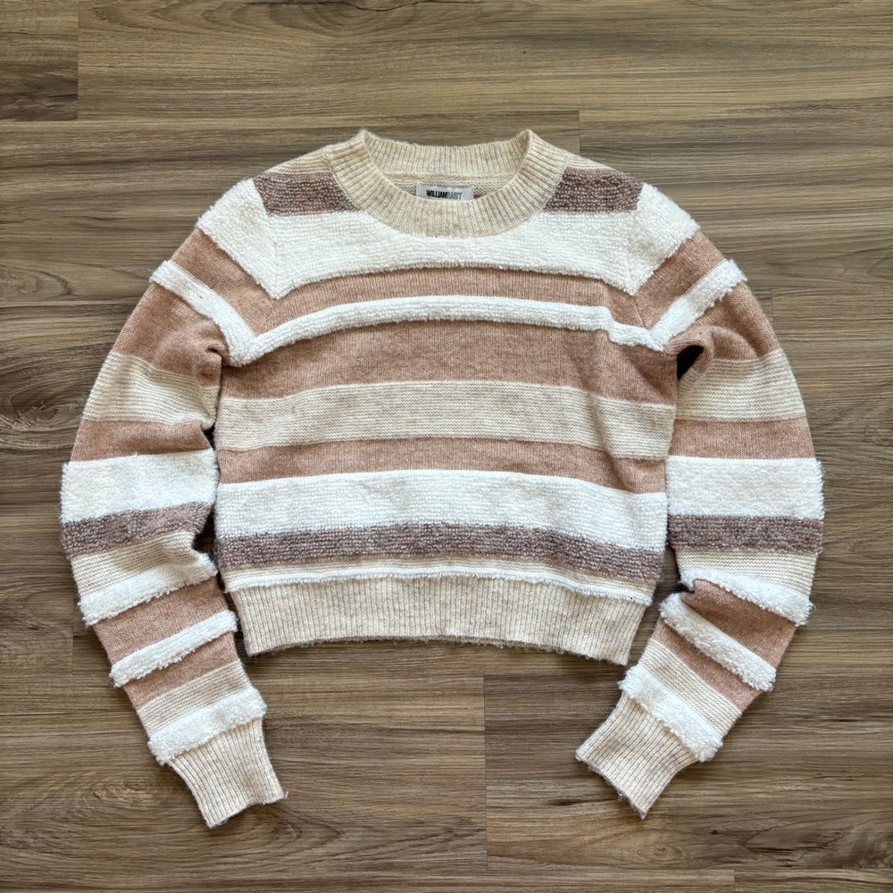 William Rast Cottagecore Soft Girl Striped Knit Sweater